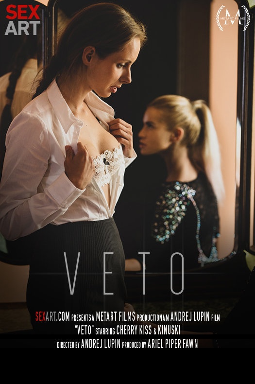 Kinky lesbian Cherry Kiss punishes Kinuski in erotic domination movie Veto
